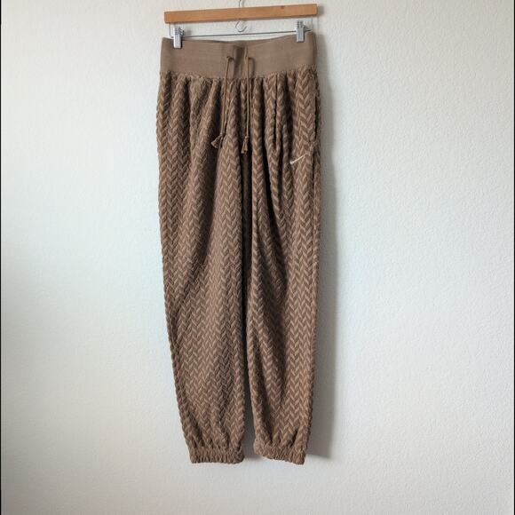 Nike Phoenix Brown Terry Cloth Fleece High Waisted Jogger Pants Medium DR2178 - Picture 9 of 12